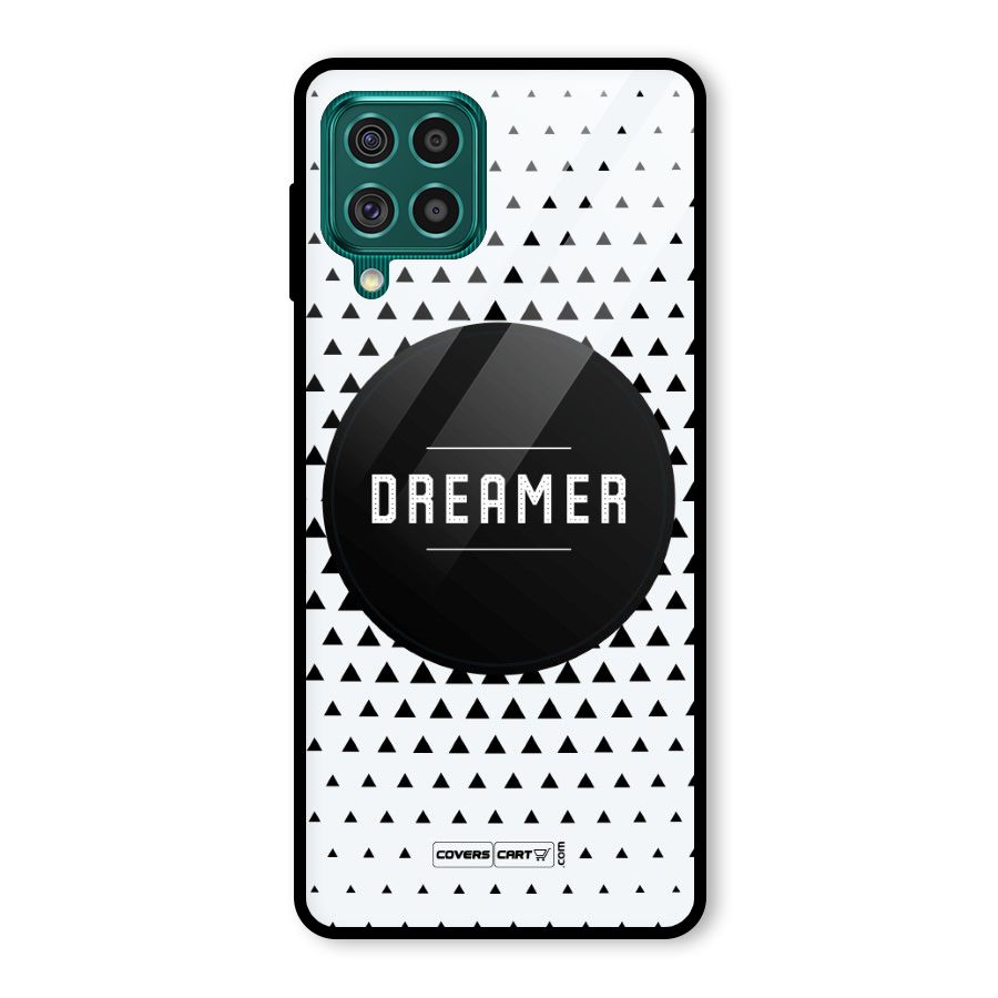 Dreamer Minimalist Glass Back Case for Galaxy F62
