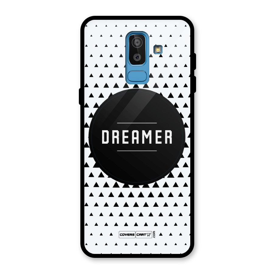 Dreamer Minimalist Glass Back Case for Galaxy J8