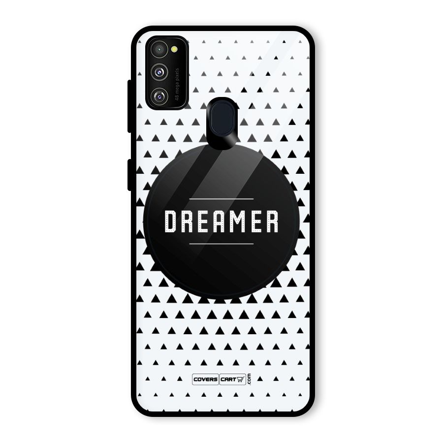 Dreamer Minimalist Glass Back Case for Galaxy M30s