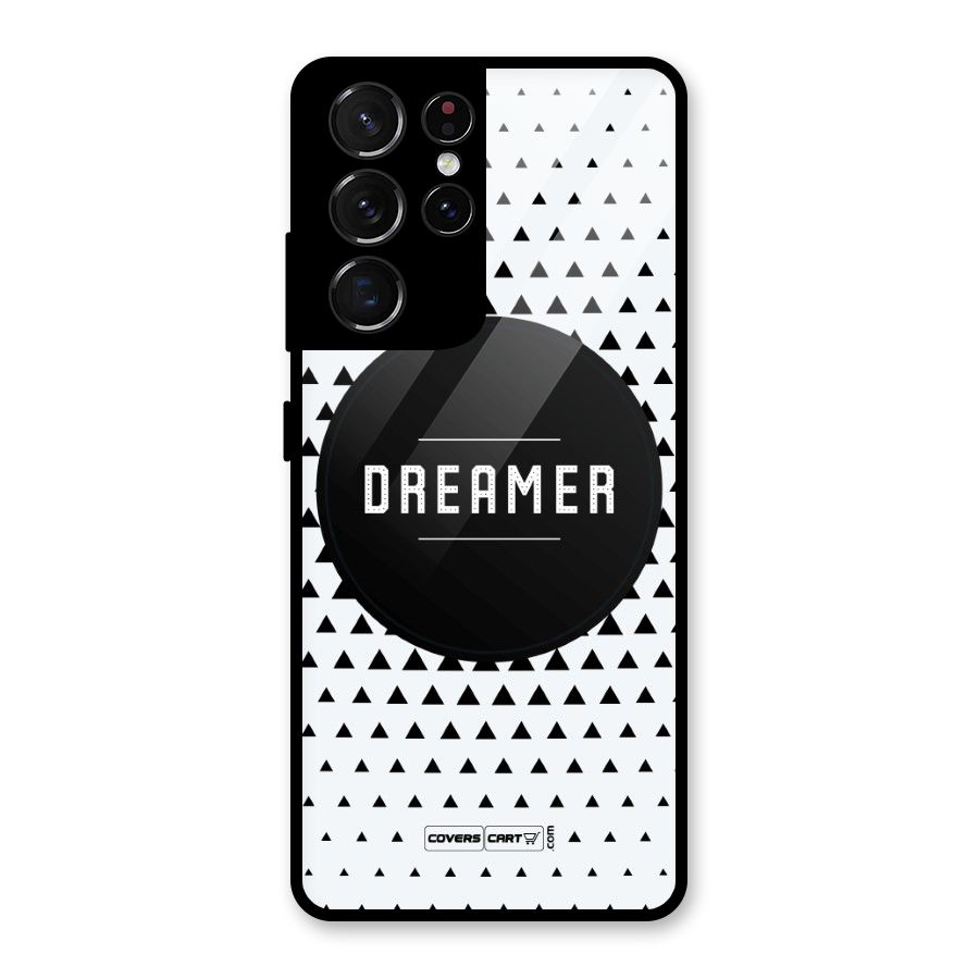 Dreamer Minimalist Glass Back Case for Galaxy S21 Ultra 5G