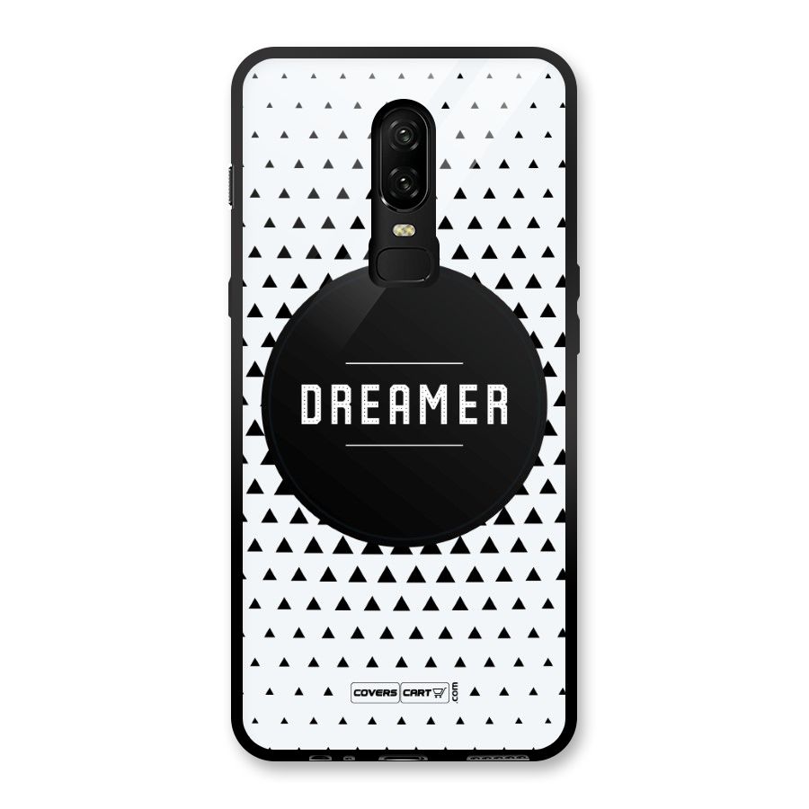 Dreamer Minimalist Glass Back Case for OnePlus 6