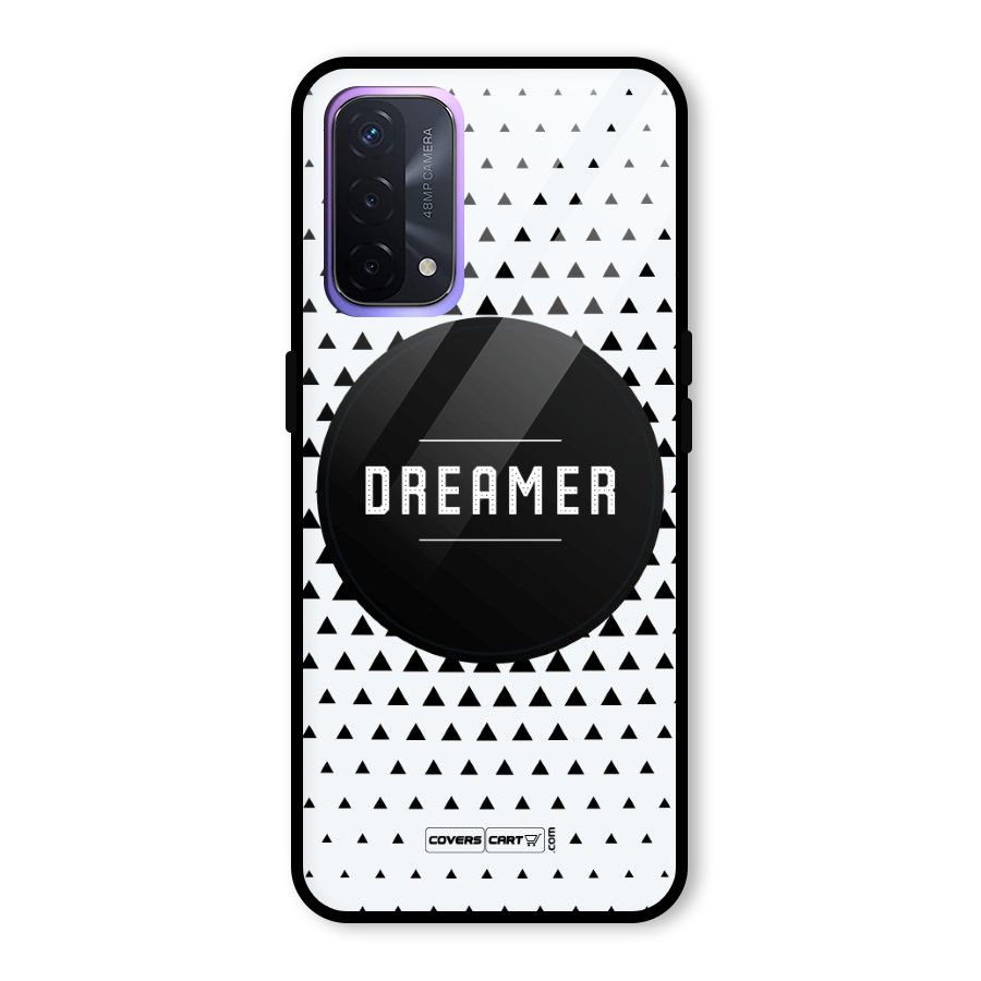 Dreamer Minimalist Glass Back Case for Oppo A74 5G
