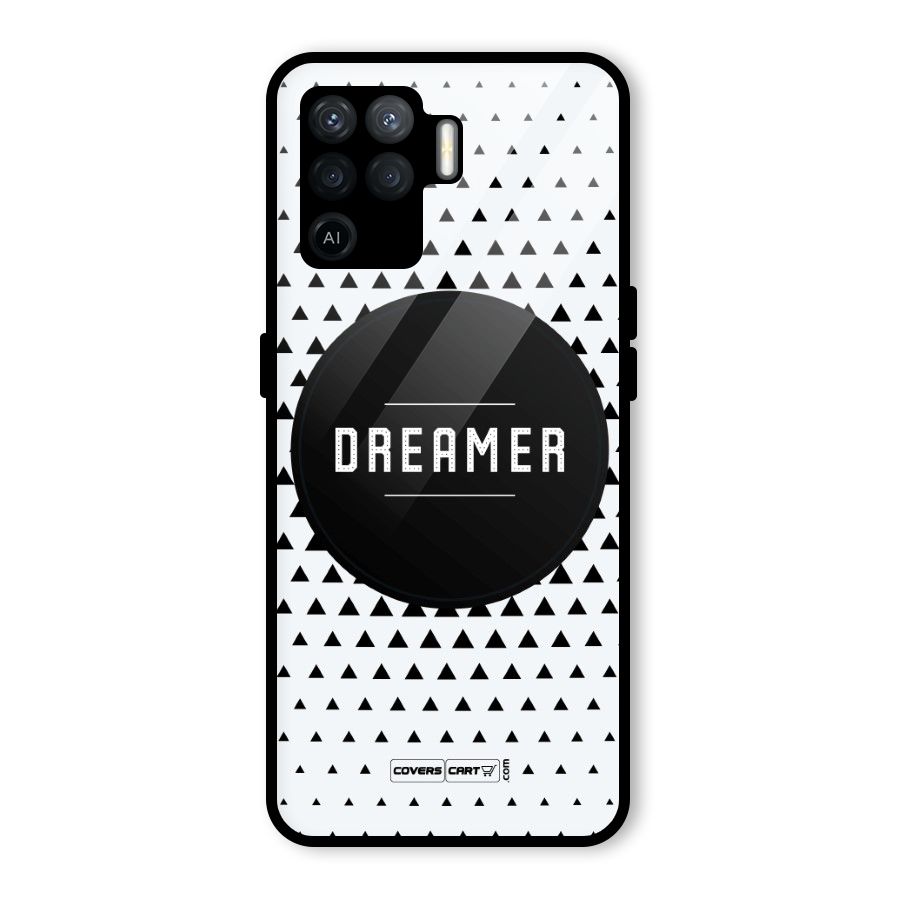 Dreamer Minimalist Glass Back Case for Oppo F19 Pro