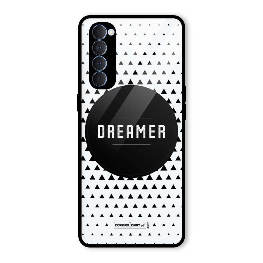 Dreamer Minimalist Glass Back Case for Oppo Reno4 Pro