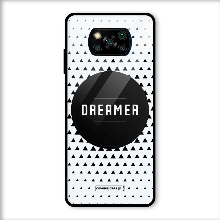 Dreamer Minimalist Glass Back Case for Poco X3