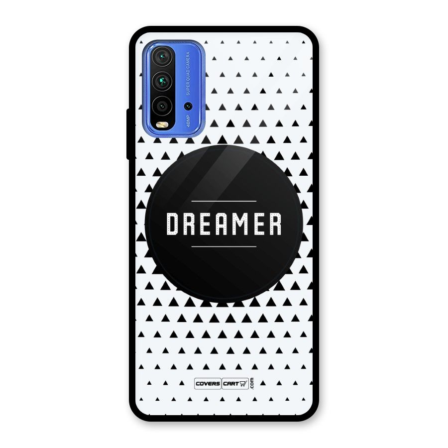 Dreamer Minimalist Glass Back Case for Redmi 9 Power