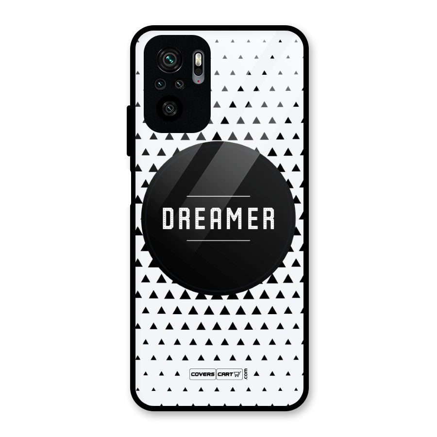 Dreamer Minimalist Glass Back Case for Redmi Note 10S