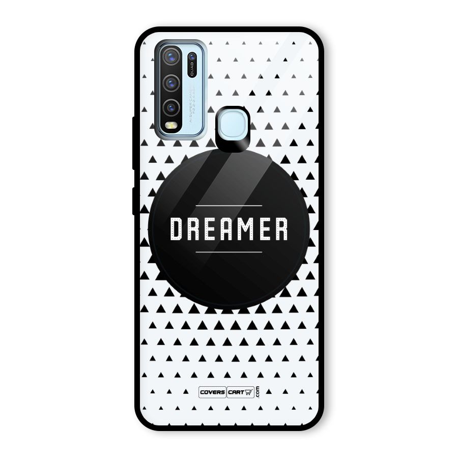 Dreamer Minimalist Glass Back Case for Vivo Y30