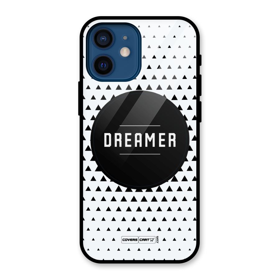 Dreamer Minimalist Glass Back Case for iPhone 12 Mini