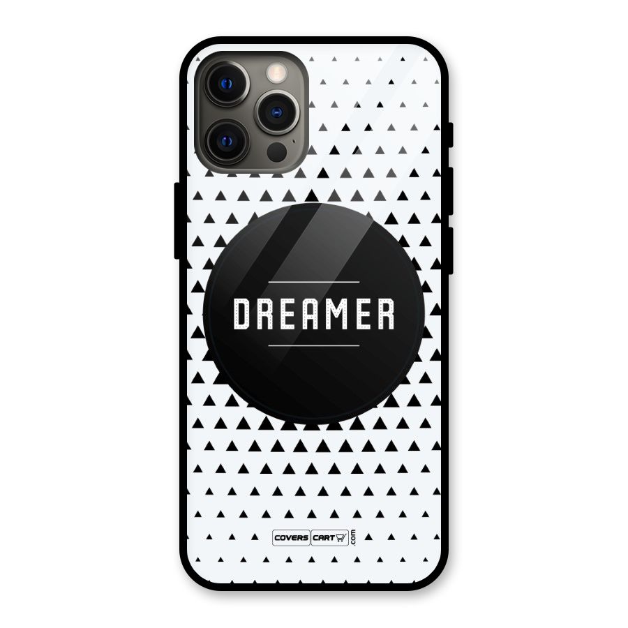 Dreamer Minimalist Glass Back Case for iPhone 12 Pro Max