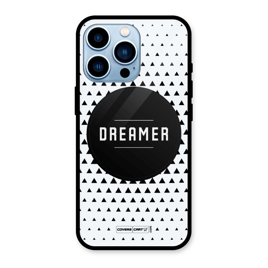 Dreamer Minimalist Glass Back Case for iPhone 13 Pro