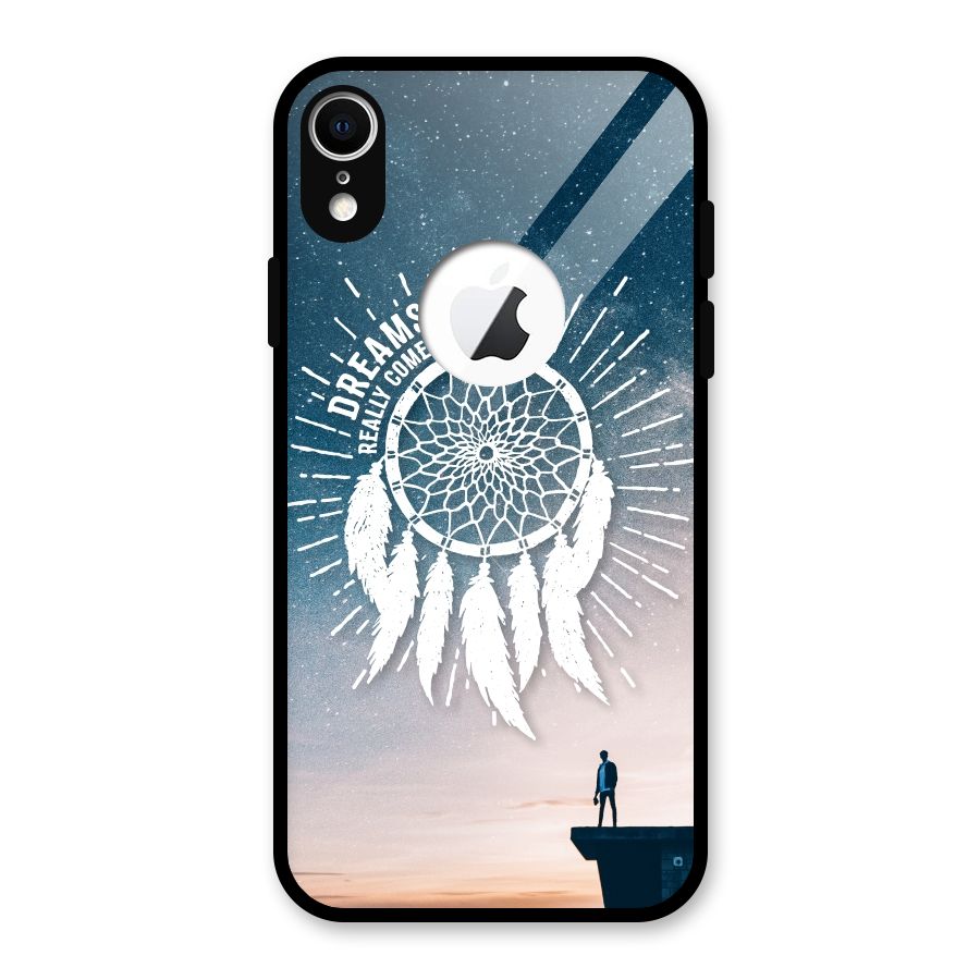 Dreams Do Come True Glass Back Case for iPhone XR Logo Cut