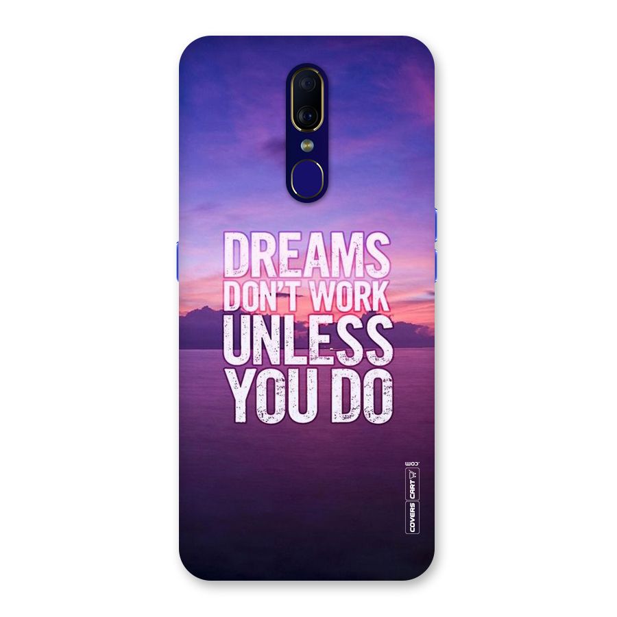 Dreams Work Back Case for Oppo F11