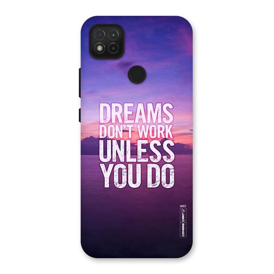 Dreams Work Back Case for Redmi 9
