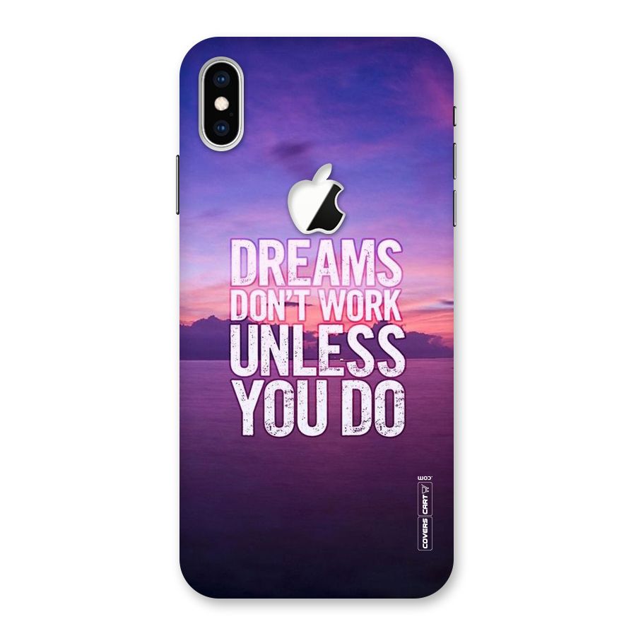 Dreams Work Back Case for iPhone XS Max Apple Cut