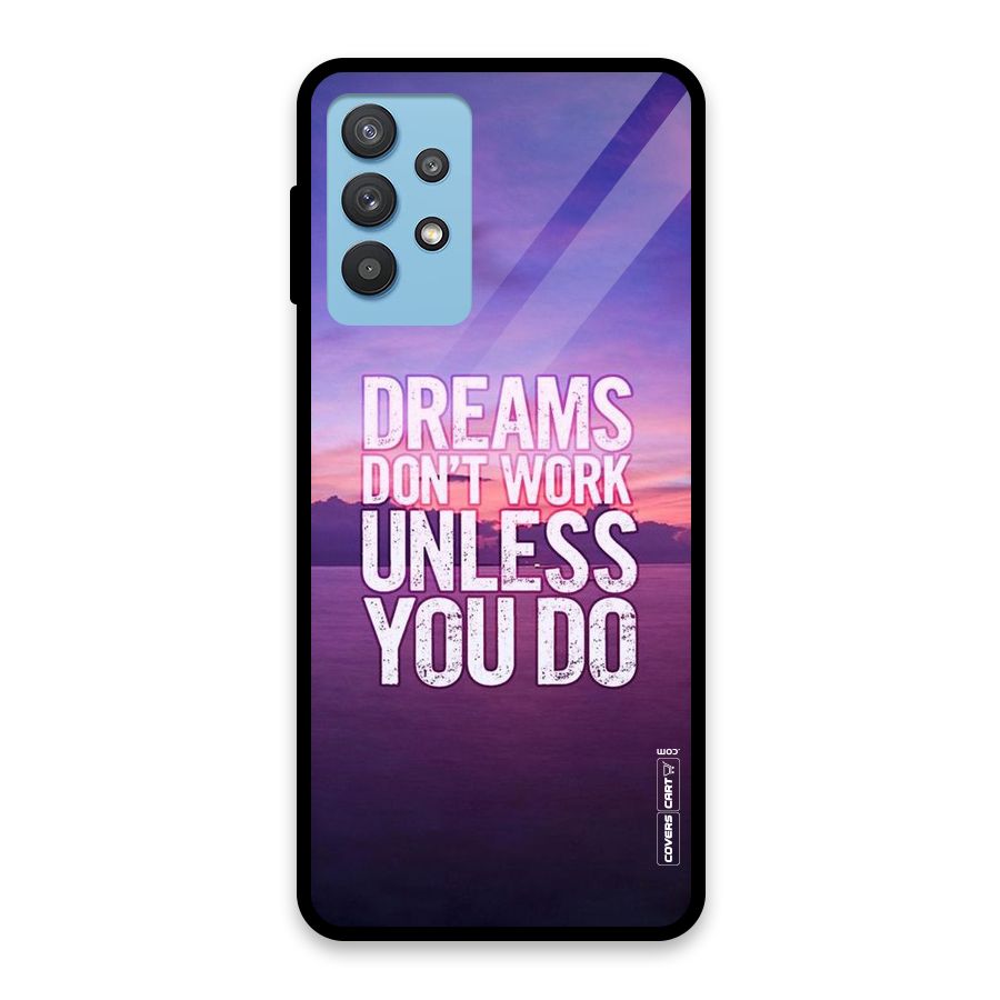 Dreams Work Glass Back Case for Galaxy M32 5G