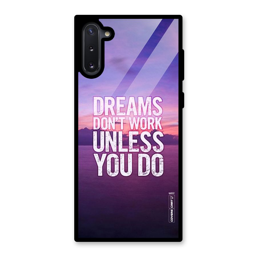 Dreams Work Glass Back Case for Galaxy Note 10