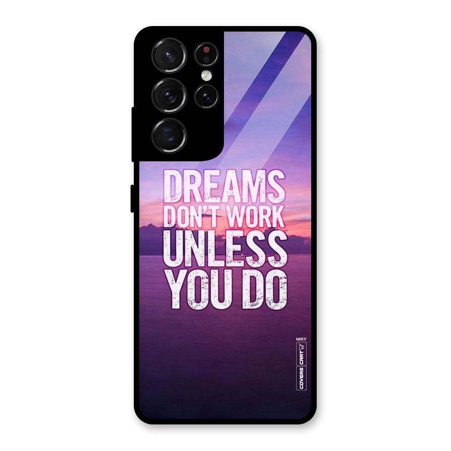 Dreams Work Glass Back Case for Galaxy S21 Ultra 5G