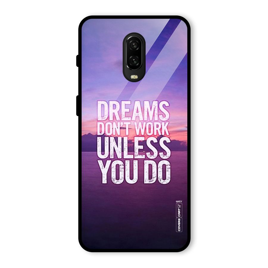 Dreams Work Glass Back Case for OnePlus 6T