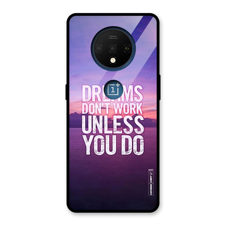 Dreams Work Glass Back Case for OnePlus 7T