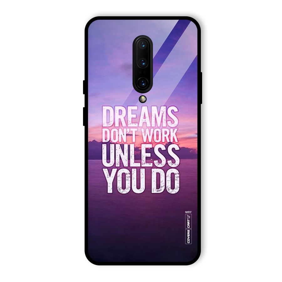 Dreams Work Glass Back Case for OnePlus 7 Pro