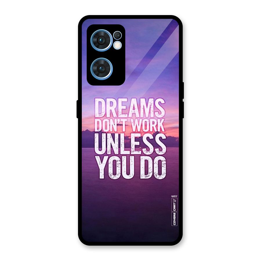Dreams Work Glass Back Case for Oppo Reno7 5G