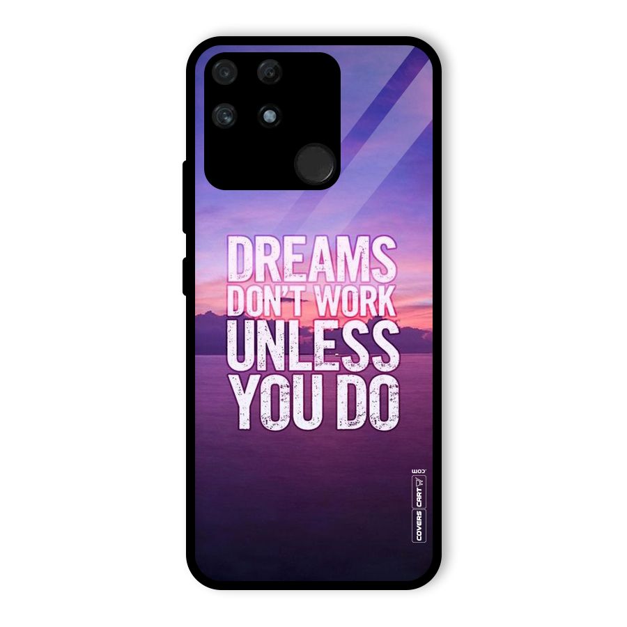 Dreams Work Glass Back Case for Realme Narzo 50A