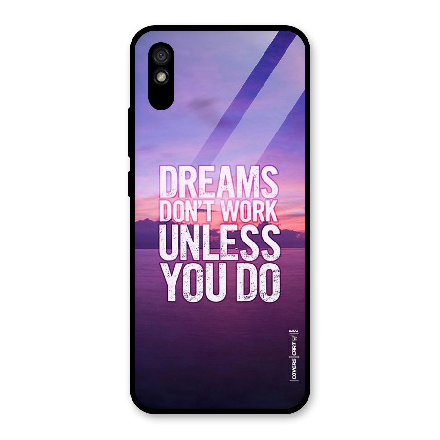 Dreams Work Glass Back Case for Redmi 9i