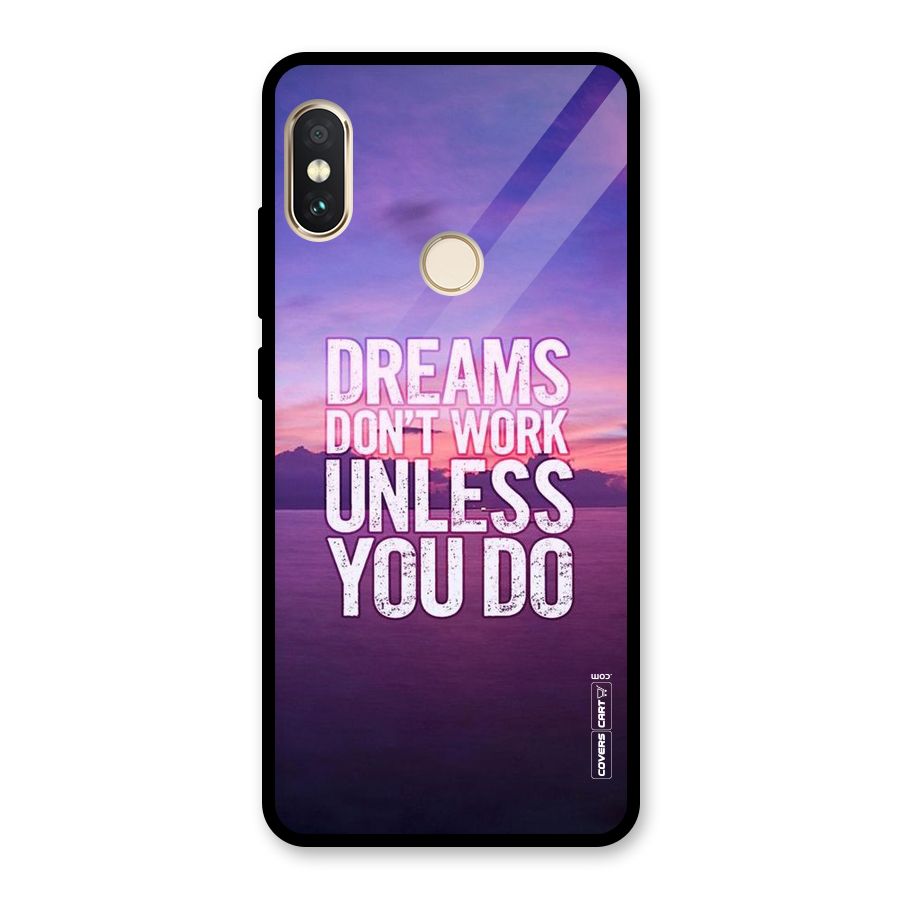 Dreams Work Glass Back Case for Redmi Note 5 Pro