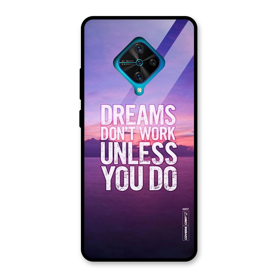 Dreams Work Glass Back Case for Vivo S1 Pro