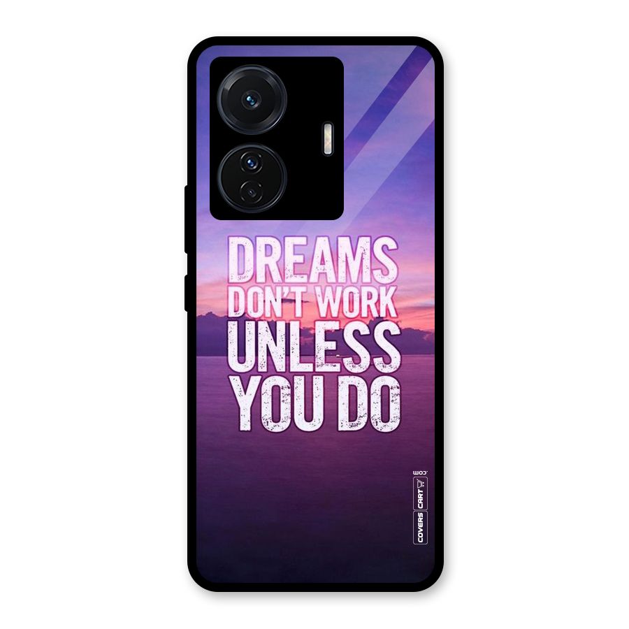 Dreams Work Glass Back Case for Vivo T1 Pro