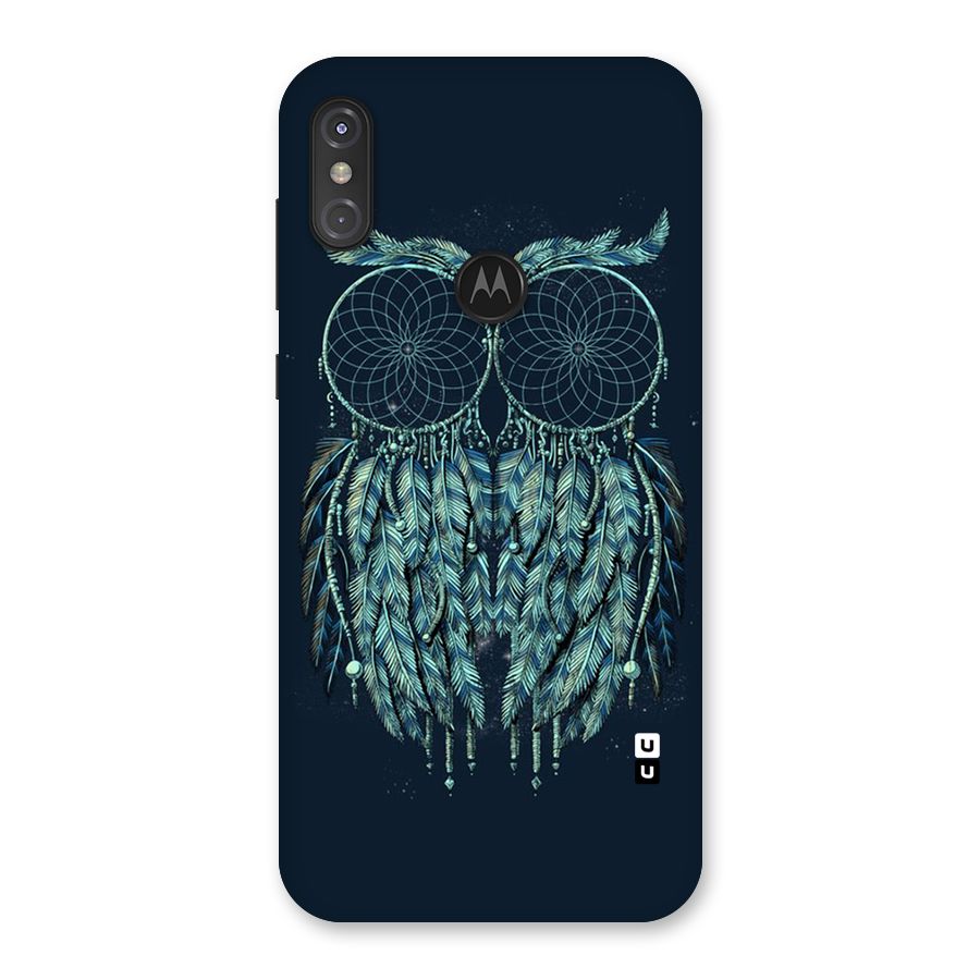 Dreamy Owl Catcher Back Case for Motorola One Power