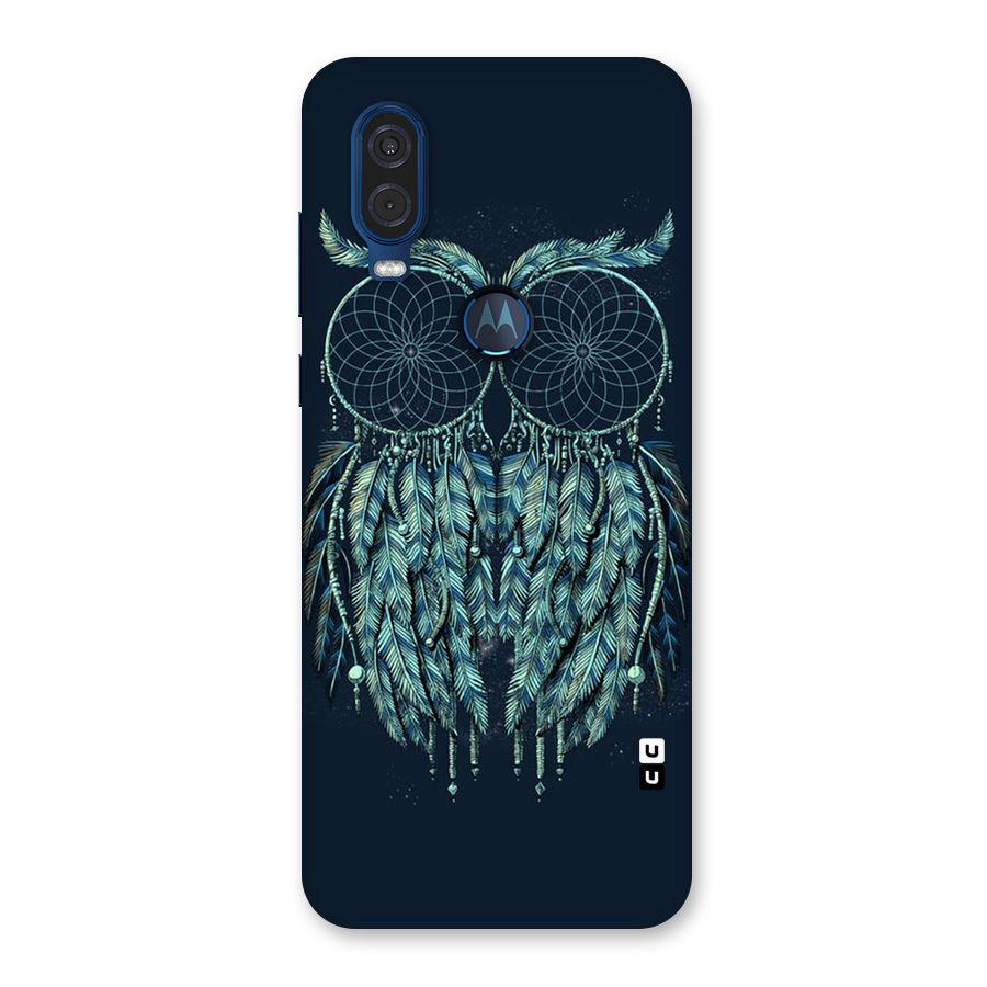 Dreamy Owl Catcher Back Case for Motorola One Vision