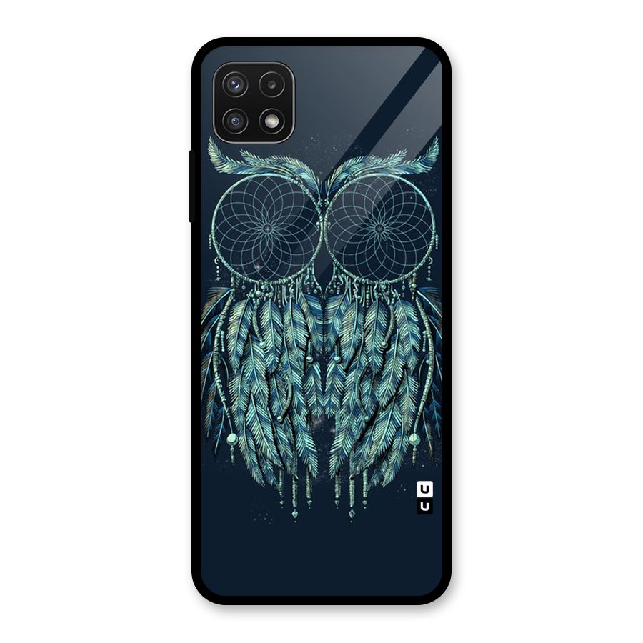 Dreamy Owl Catcher Glass Back Case for Galaxy A22 5G