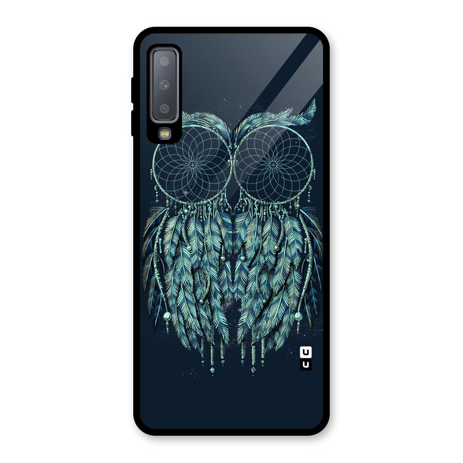Dreamy Owl Catcher Glass Back Case for Galaxy A7 (2018)