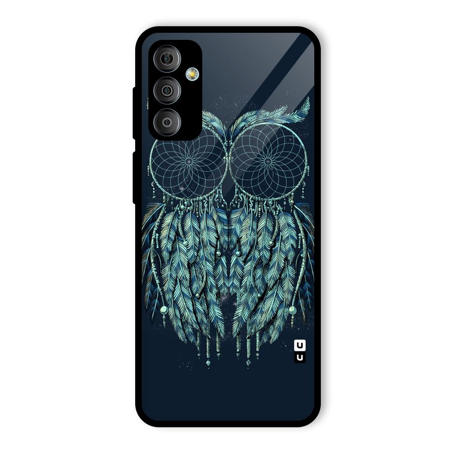 Dreamy Owl Catcher Glass Back Case for Galaxy F23