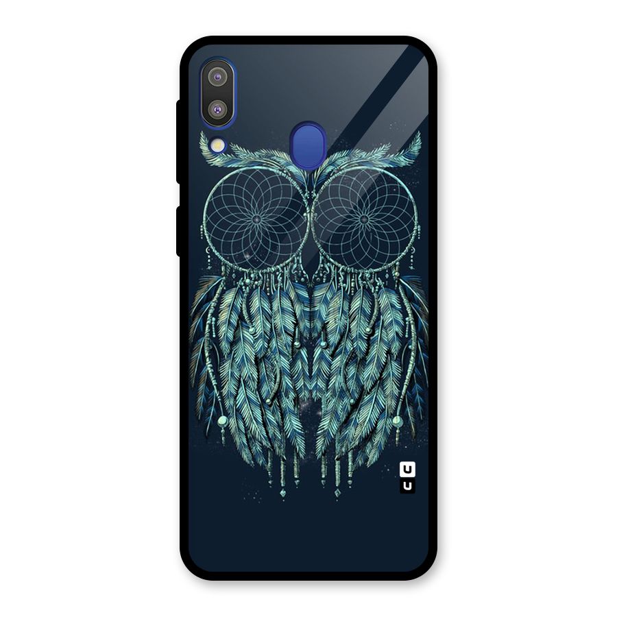 Dreamy Owl Catcher Glass Back Case for Galaxy M20