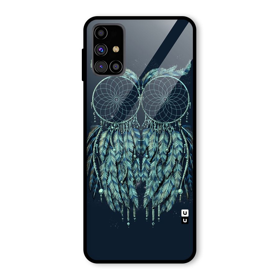 Dreamy Owl Catcher Glass Back Case for Galaxy M31s