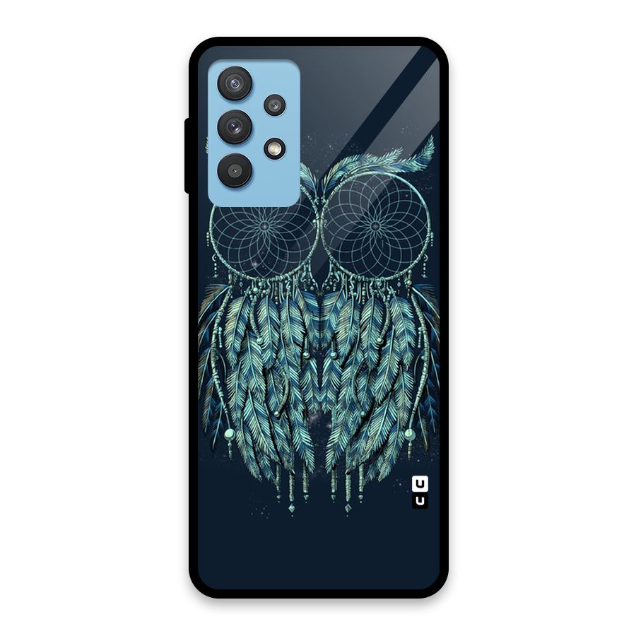 Dreamy Owl Catcher Glass Back Case for Galaxy M32 5G