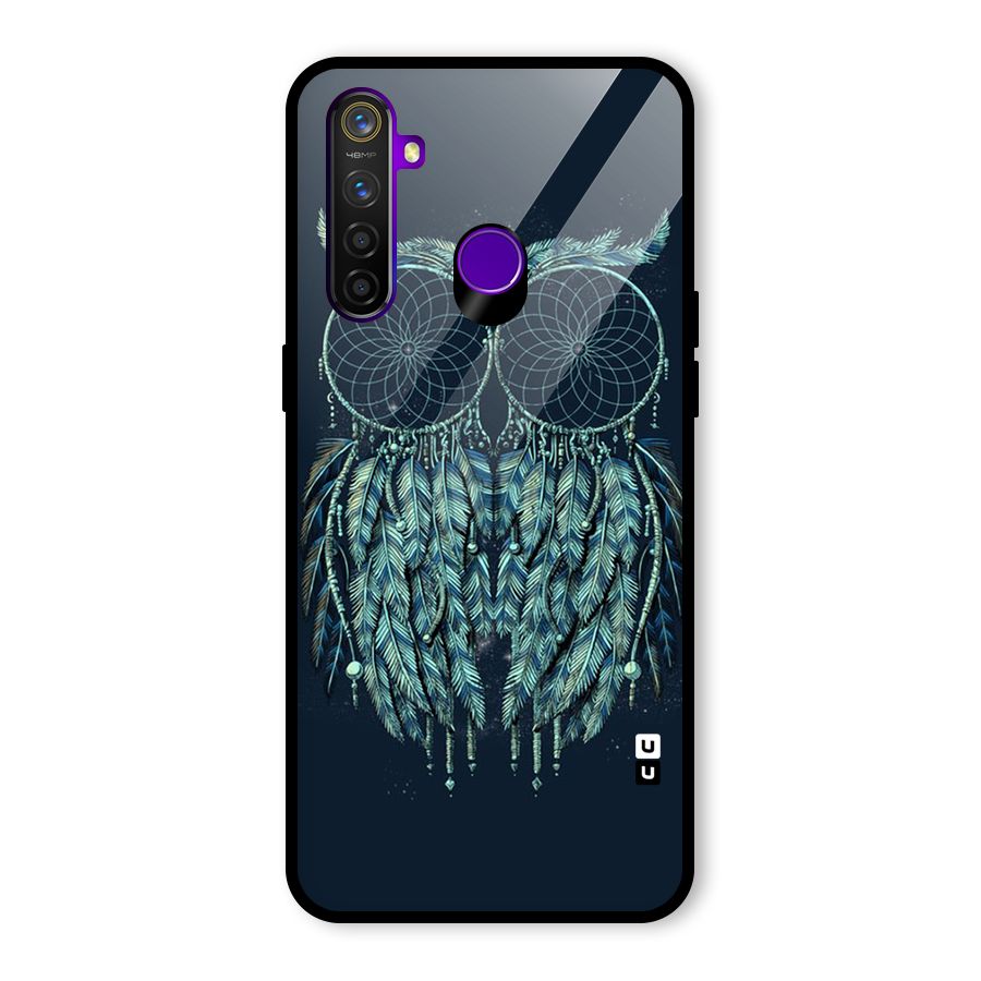 Dreamy Owl Catcher Glass Back Case for Realme 5 Pro