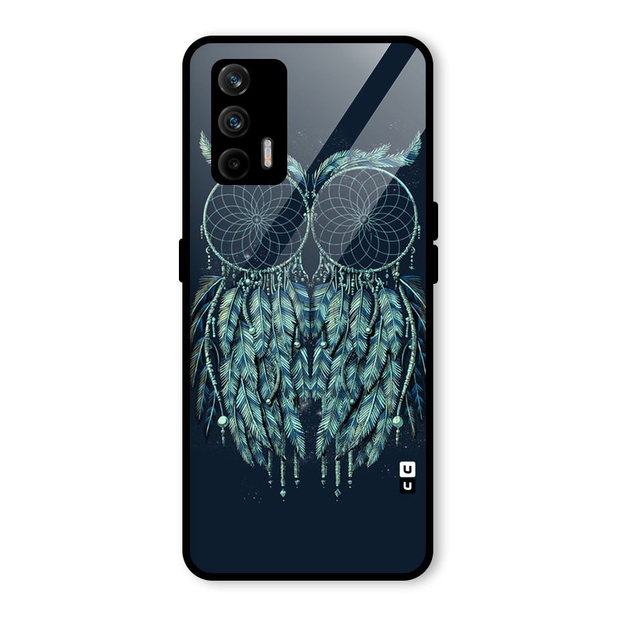 Dreamy Owl Catcher Glass Back Case for Realme GT 5G