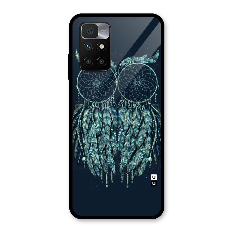 Dreamy Owl Catcher Glass Back Case for Redmi 10 Prime