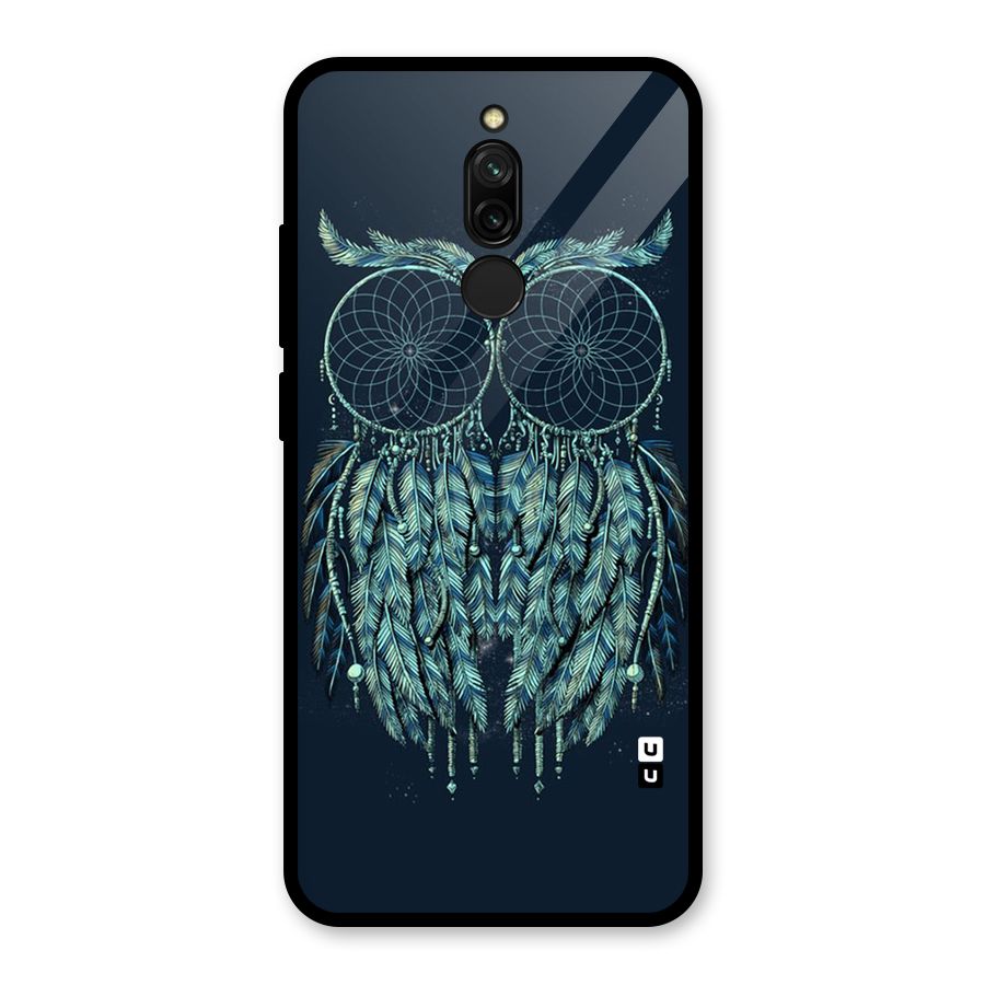 Dreamy Owl Catcher Glass Back Case for Redmi 8