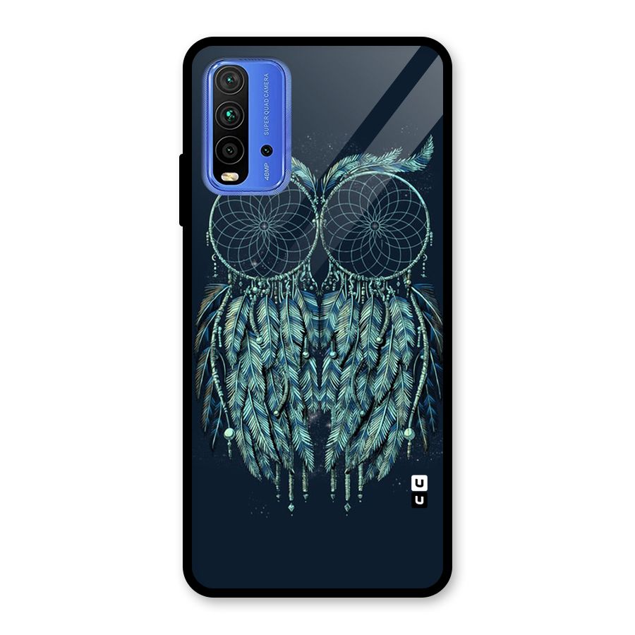Dreamy Owl Catcher Glass Back Case for Redmi 9 Power