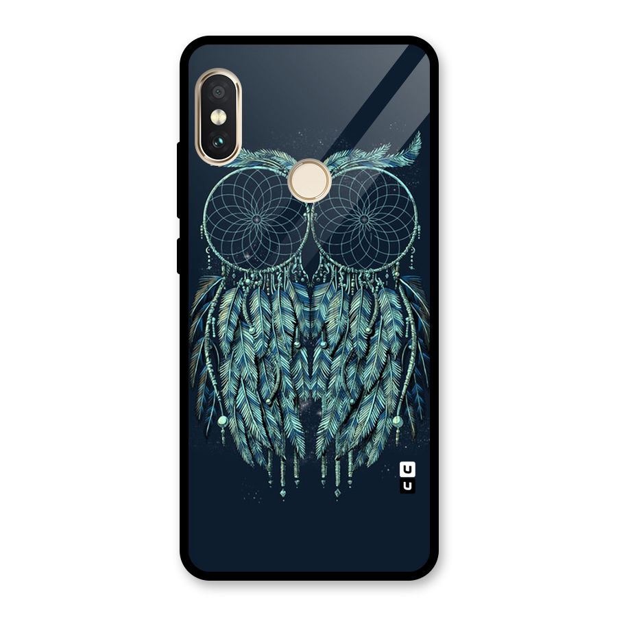 Dreamy Owl Catcher Glass Back Case for Redmi Note 5 Pro