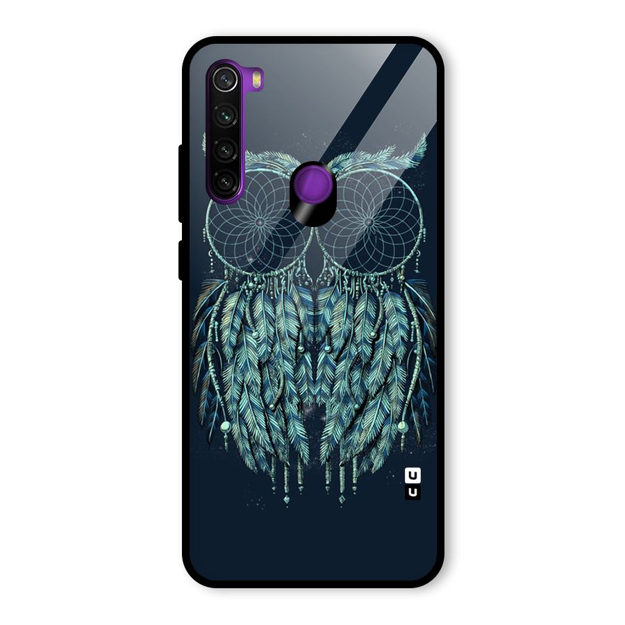 Dreamy Owl Catcher Glass Back Case for Redmi Note 8
