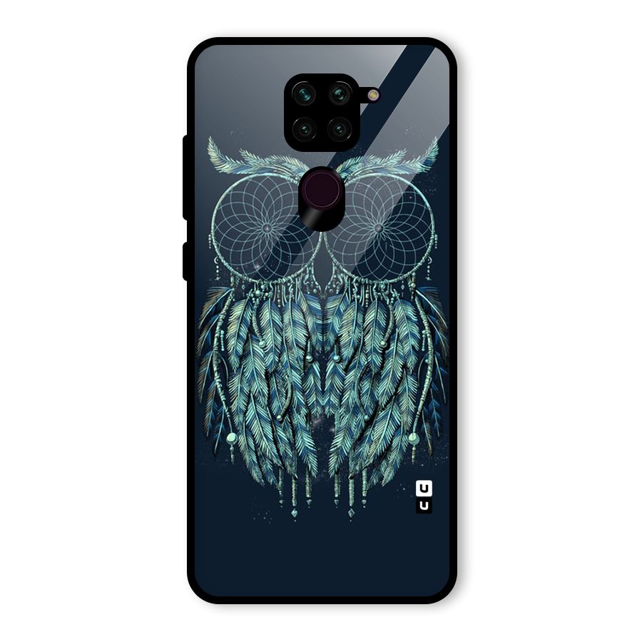 Dreamy Owl Catcher Glass Back Case for Redmi Note 9
