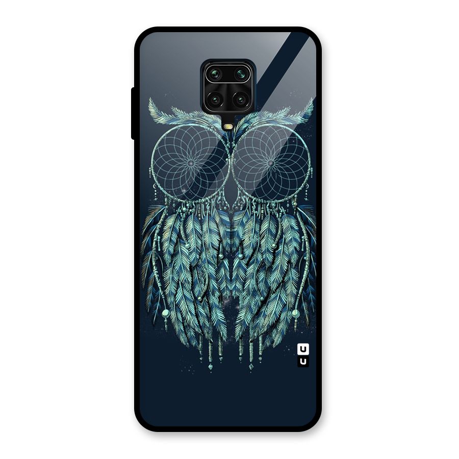 Dreamy Owl Catcher Glass Back Case for Redmi Note 9 Pro