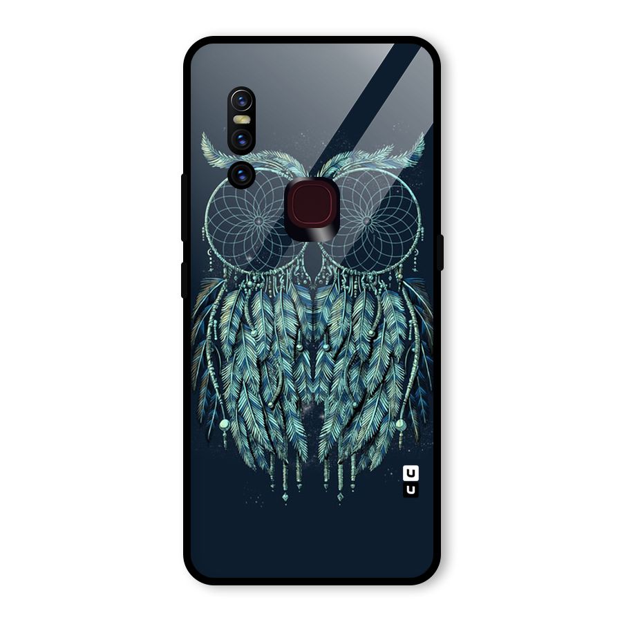 Dreamy Owl Catcher Glass Back Case for Vivo V15