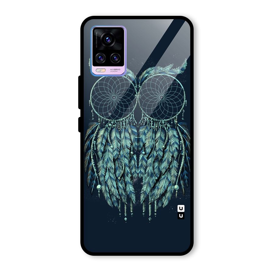 Dreamy Owl Catcher Glass Back Case for Vivo V20 Pro